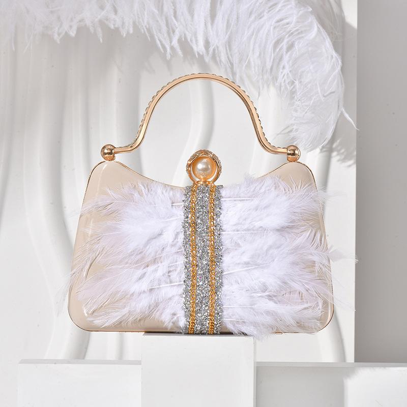 Evening Clutch Bag For Women Handbag Purse Top-Handle Bags with Feather Decor Party Prom Lady Crossbody Shoulder Bag шампанського
Evening Clutch Bag For Women Handbag Purse Top-Handle Bags with Feather Decor Party Prom Lady Crossbody Shoulder Bag шампанського