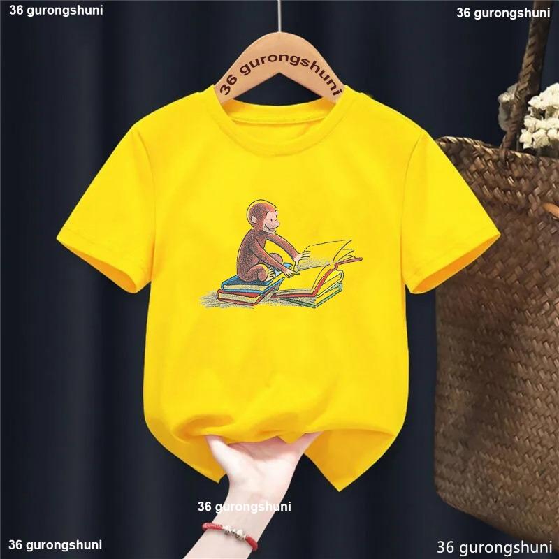 Kawaii Kids Clothes Curious George Monkey Cartoon Printed Yellow T Shirt Girls/Boys Summer Tops T-Shirt Harajuku Shirt 150
Kawaii Kids Clothes Curious George Monkey Cartoon Printed Yellow T Shirt Girls/Boys Summer Tops T-Shirt Harajuku Shirt 150