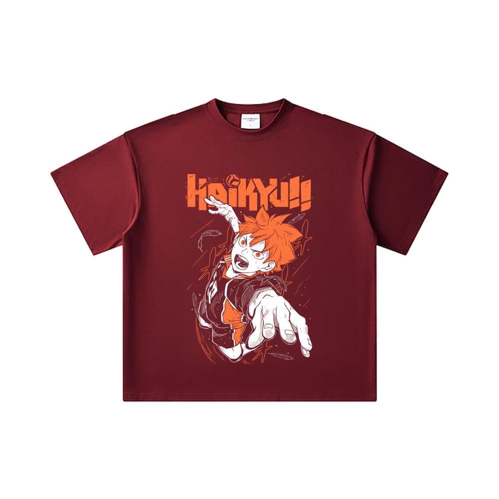 260 GSM Double Yarn 32 Count 100% Cotton Haikyu V1 Hinata Print Unisex Heavy Cotton T Shirt 2XL вина червоного кольору
260 GSM Double Yarn 32 Count 100% Cotton Haikyu V1 Hinata Print Unisex Heavy Cotton T Shirt 2XL вина червоного кольору