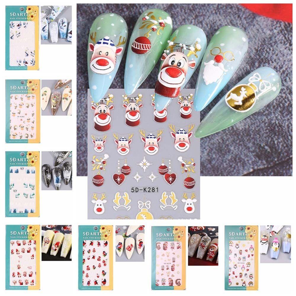 Nail Accessories Christmas Cartoon Nail Stickers Embossed Stickers Christmas Nail Decorations Lady
Nail Accessories Christmas Cartoon Nail Stickers Embossed Stickers Christmas Nail Decorations Lady