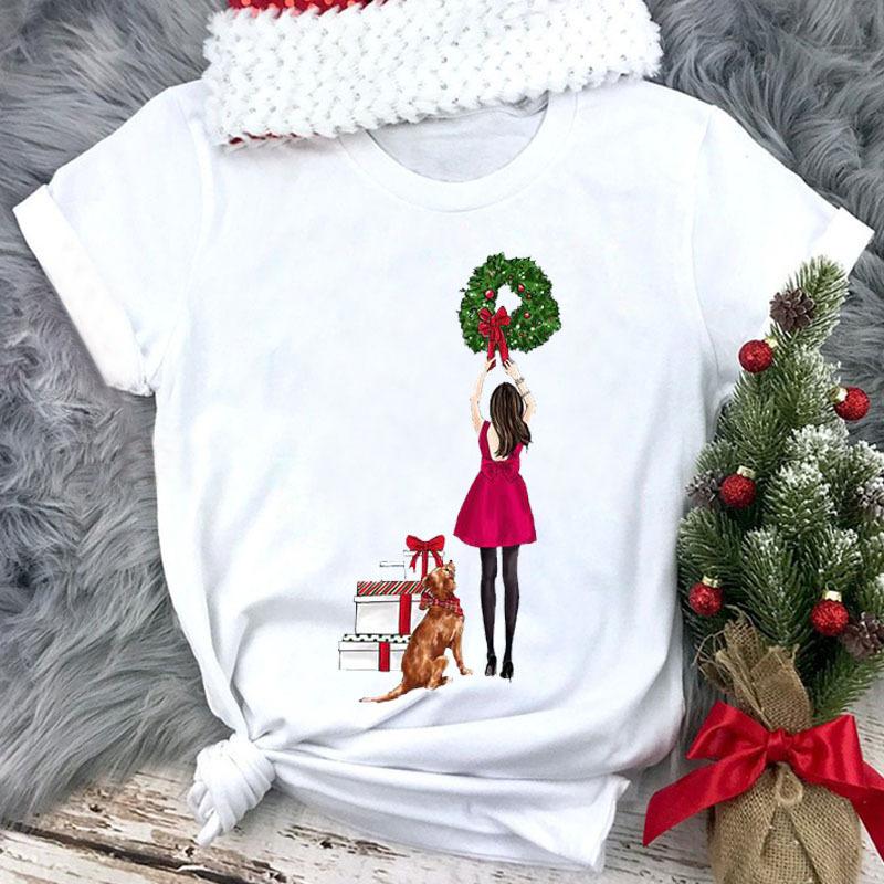 New Christmas Happy Casual Cute Retro Womens Roundneck Shortsleeved Tshirt Graphic Printed Women Clothing Aesthetic S
New Christmas Happy Casual Cute Retro Womens Roundneck Shortsleeved Tshirt Graphic Printed Women Clothing Aesthetic S