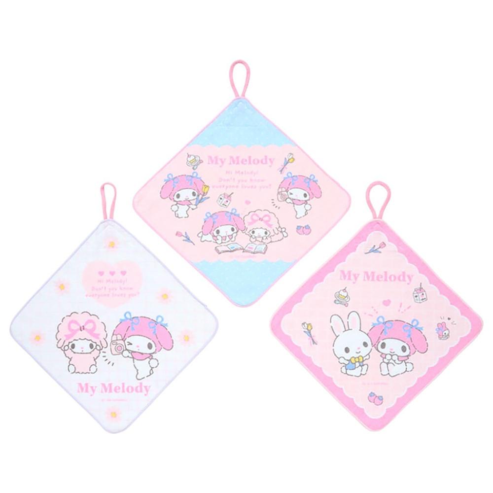 SANRIO Set of 3 Towels with Loops My Melody for Children Antibacterial Treatment Includes Name Space Nursery School Kindergarten 249564
SANRIO Set of 3 Towels with Loops My Melody for Children Antibacterial Treatment Includes Name Space Nursery School Kindergarten 249564