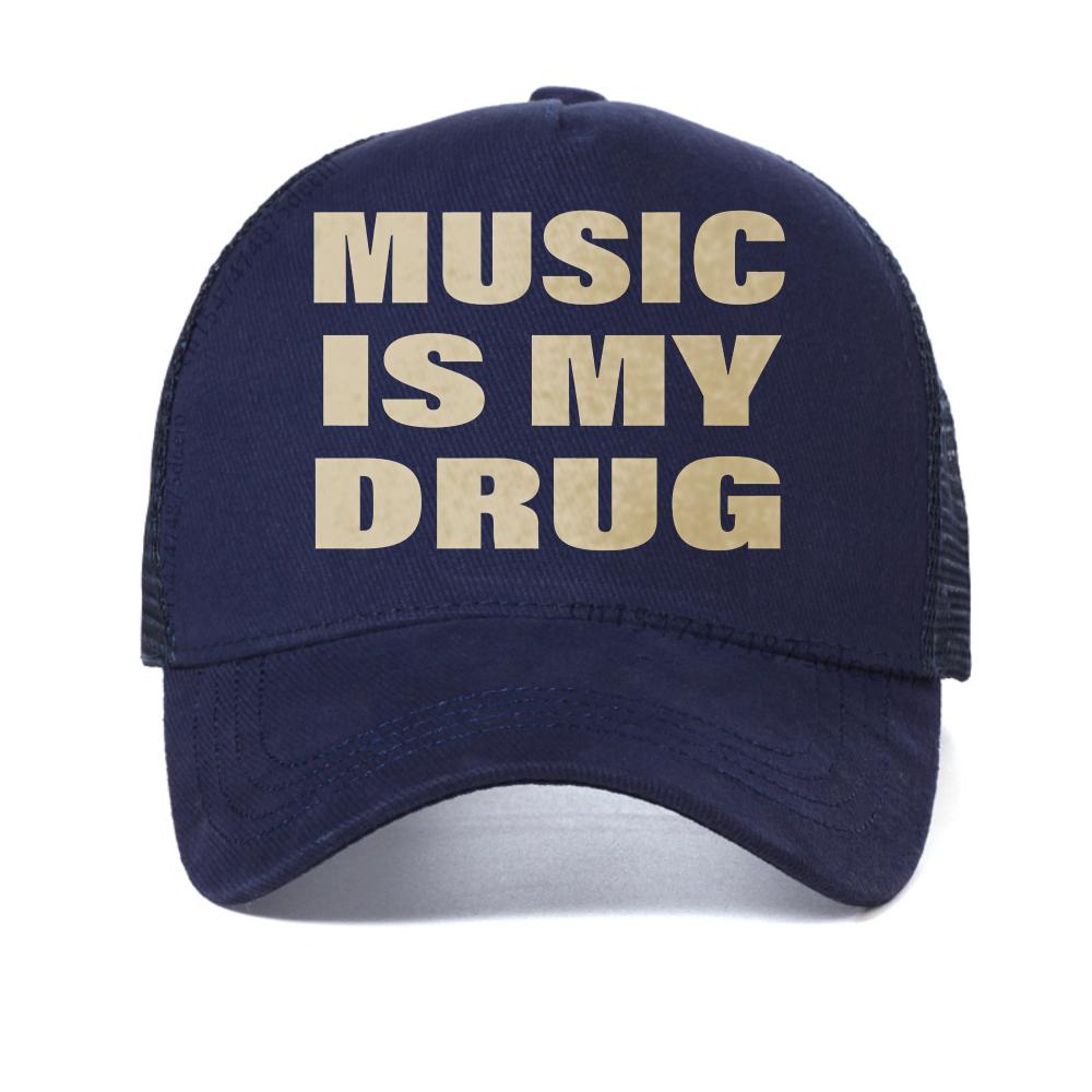 Men Casual MUSIC IS MY DRUG Funny Print baseball cap Gothic Harajuku Hip Hop unisex caps fashion summer Breathable Snapback hat Adjustable темно-синього кольору
Men Casual MUSIC IS MY DRUG Funny Print baseball cap Gothic Harajuku Hip Hop unisex caps fashion summer Breathable Snapback hat Adjustable темно-синього кольору