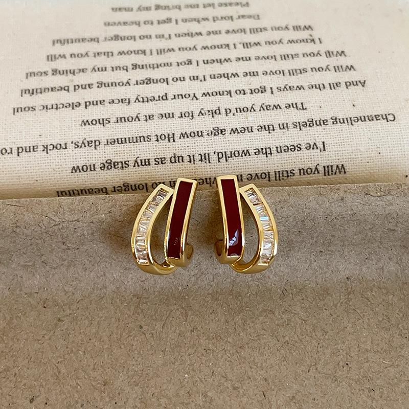Серьги-гвоздики Design Sense Ankola Red Drop Oil Zircon, женские, нишевые, уникальные, простые, модные, универсальные серьги
Серьги-гвоздики Design Sense Ankola Red Drop Oil Zircon, женские, нишевые, уникальные, простые, модные, универсальные серьги