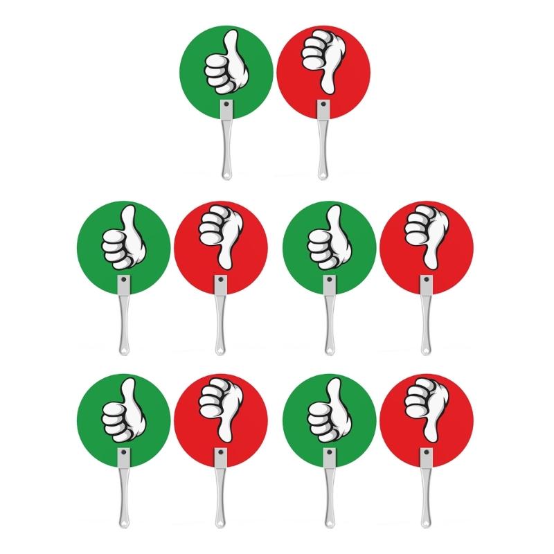 10 Pcs Yes or No Paddles Thumb Up & Down Paddles Teacher Classroom Event Supplies Plastic Auction Paddle Voting Paddle
10 Pcs Yes or No Paddles Thumb Up & Down Paddles Teacher Classroom Event Supplies Plastic Auction Paddle Voting Paddle