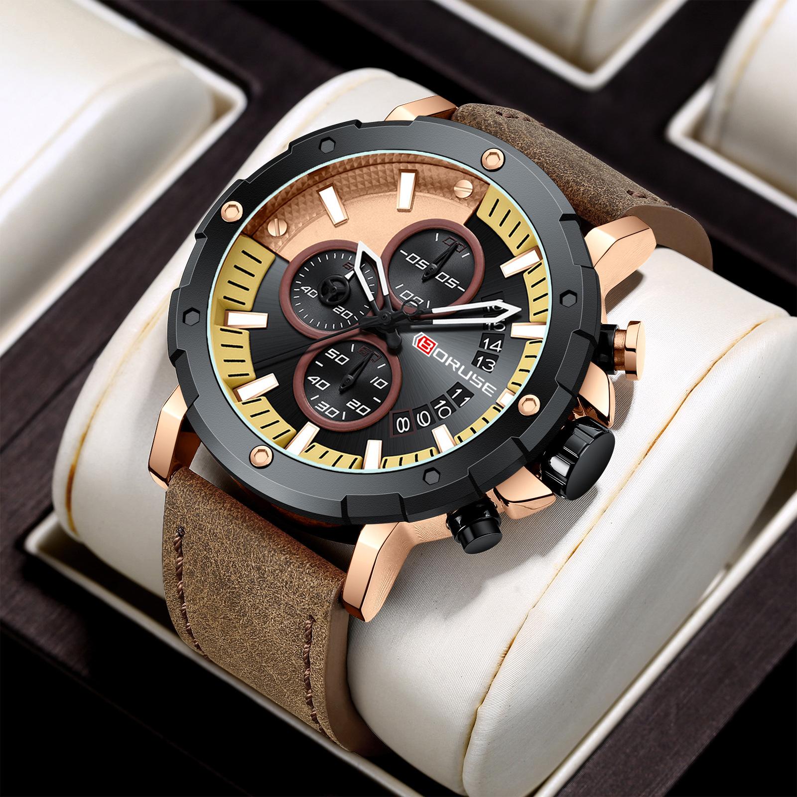 Boruse Men S Belt Watch Fashion Waterproof Calendar Multifunctional Quartz Watch
Boruse Men S Belt Watch Fashion Waterproof Calendar Multifunctional Quartz Watch
