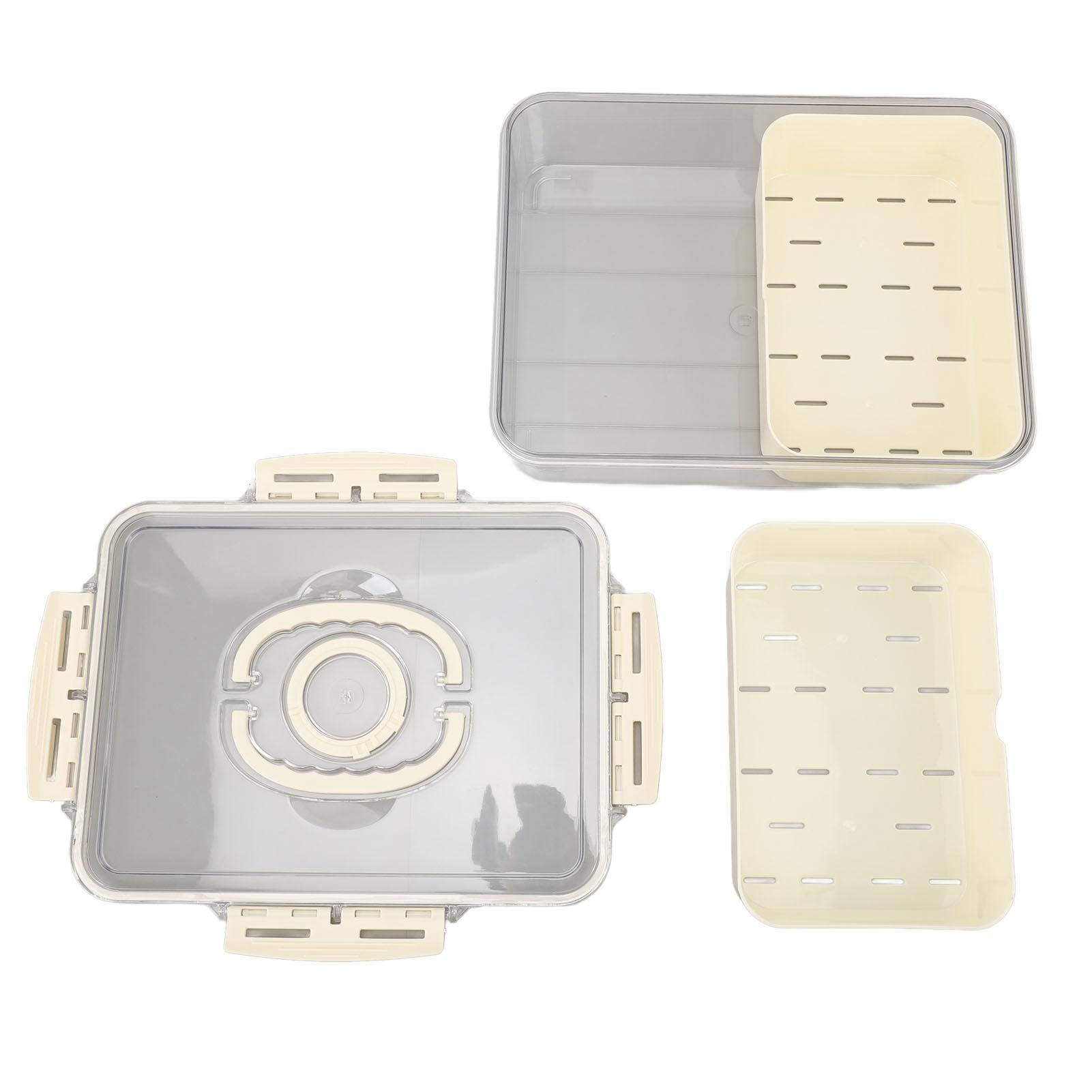 Divided Serving Tray with Drain Holes Plastic Sealed Multifunctional Snackle Container for Kitchen
Divided Serving Tray with Drain Holes Plastic Sealed Multifunctional Snackle Container for Kitchen