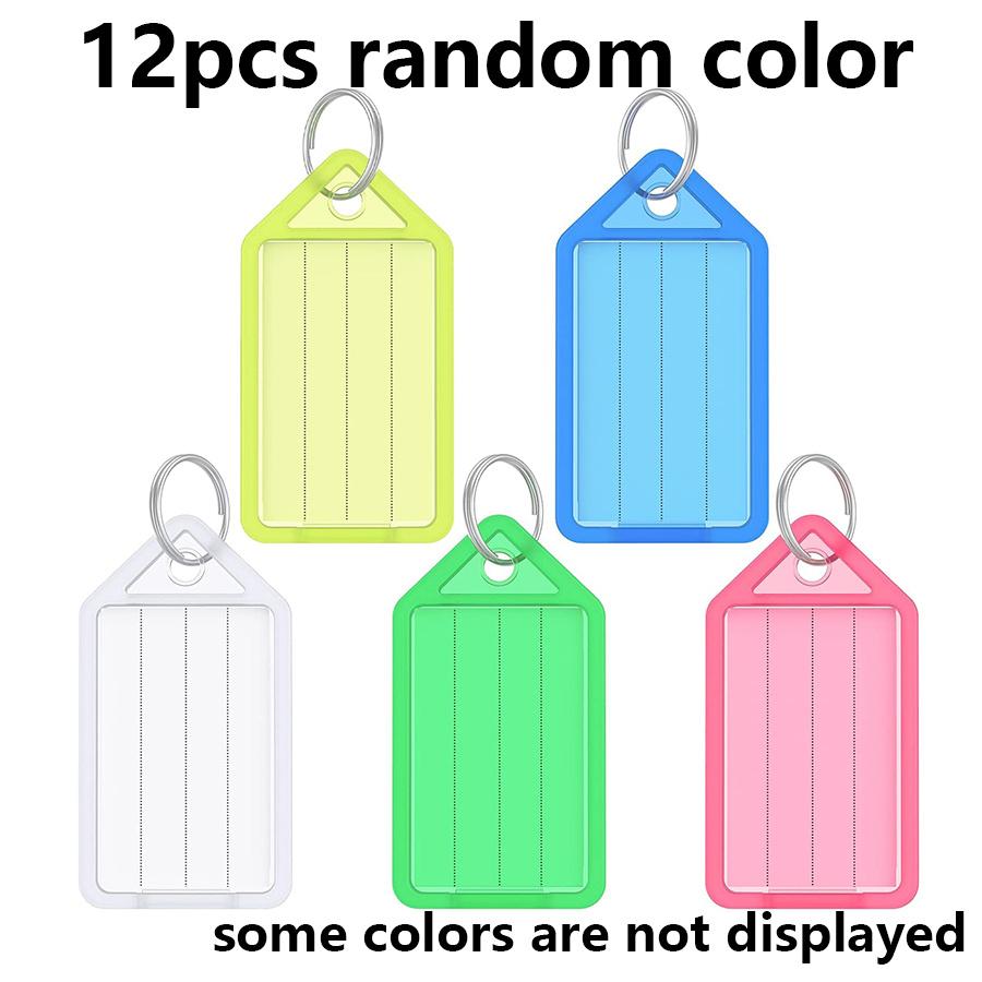 12-48pcs Flap Transparent Key Label Colorful Plastic Keychain Label plate DIY Double Sided Marking Airport Hotel Luggage ID JXB
12-48pcs Flap Transparent Key Label Colorful Plastic Keychain Label plate DIY Double Sided Marking Airport Hotel Luggage ID JXB