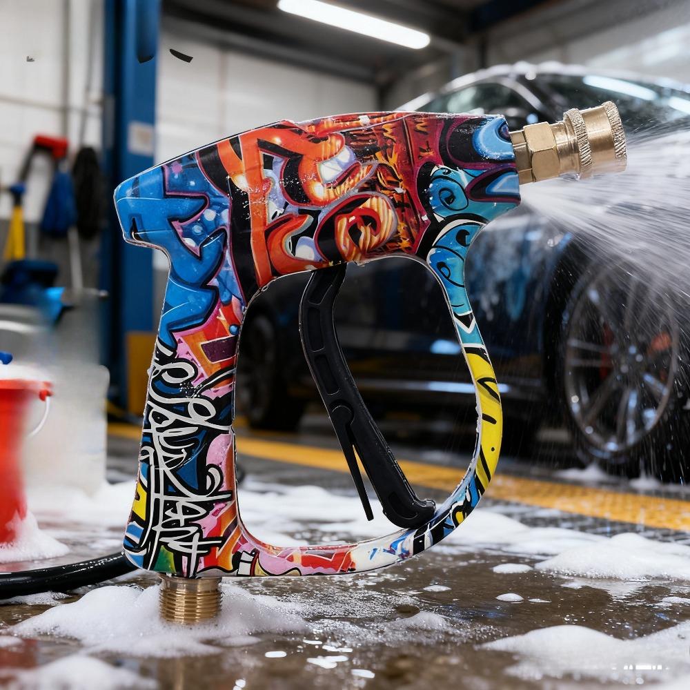 High pressure cleaning machine car wash water gun 5-color nozzle fan-shaped new painted high-pressure water gun
High pressure cleaning machine car wash water gun 5-color nozzle fan-shaped new painted high-pressure water gun