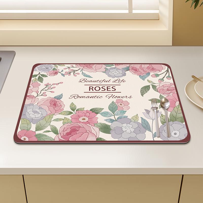 Kitchen Drain Mat Countertop Diatom Mud Absorbent Mat Dishes Water Control Mat Coffee Mat Desktop Insulation Tea Mat 30X40cm11.8X15.7in
Kitchen Drain Mat Countertop Diatom Mud Absorbent Mat Dishes Water Control Mat Coffee Mat Desktop Insulation Tea Mat 30X40cm11.8X15.7in
