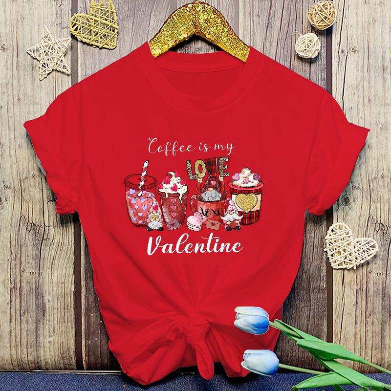 New ValentineS Day Coffee Is My Love Valentine Printing T Shirts Unisex Fashion Short Sleeve T Shirt Summer Casual Loose TShir 3XL
New ValentineS Day Coffee Is My Love Valentine Printing T Shirts Unisex Fashion Short Sleeve T Shirt Summer Casual Loose TShir 3XL