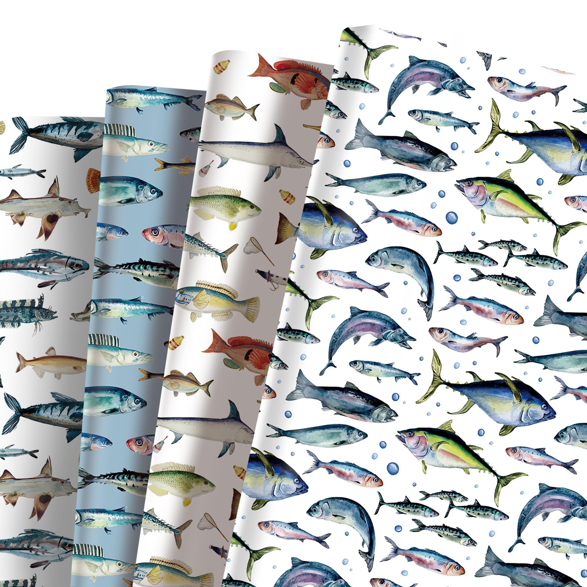 12 Sheets Fishing Theme Gift Wrapping Paper Vintage Ocean Deep Sea Fish Pattern Birthday Baby Shower Party Decor DIY Craft Paper
12 Sheets Fishing Theme Gift Wrapping Paper Vintage Ocean Deep Sea Fish Pattern Birthday Baby Shower Party Decor DIY Craft Paper