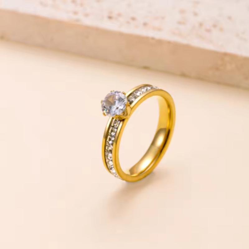 Luxury Stainless Steel Geometric Gold-plated Ring Women s Finger Engagement Wedding Zircon Fashion Accessories 9
Luxury Stainless Steel Geometric Gold-plated Ring Women s Finger Engagement Wedding Zircon Fashion Accessories 9