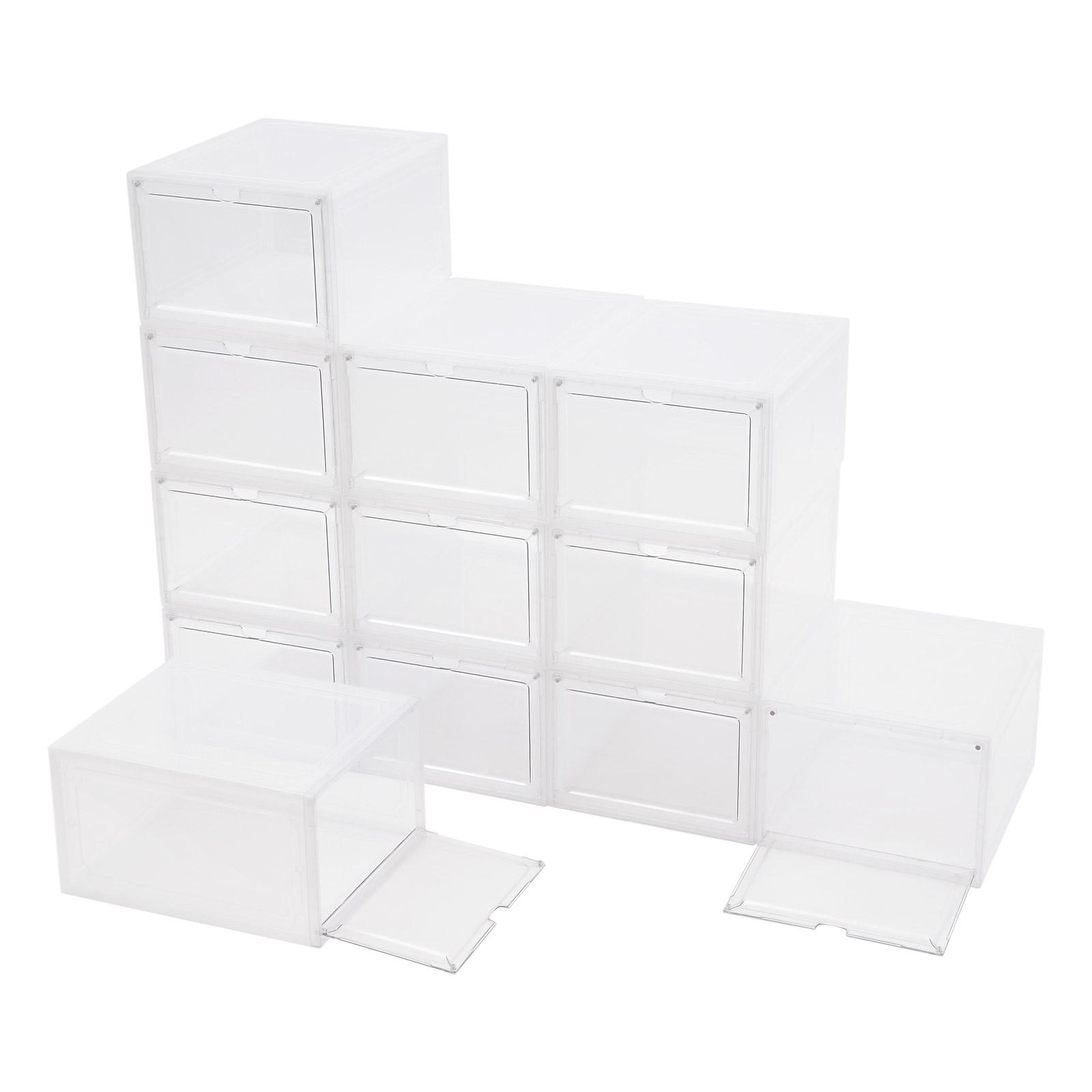 Контейнеры для обуви, Штабелируемые коробки для кроссовок, Витрины для обуви 12 штук в одном наборе Края без заусенцев для шкафов, спален, ванной комнаты чистый
Контейнеры для обуви, Штабелируемые коробки для кроссовок, Витрины для обуви 12 штук в одном наборе Края без заусенцев для шкафов, спален, ванной комнаты чистый