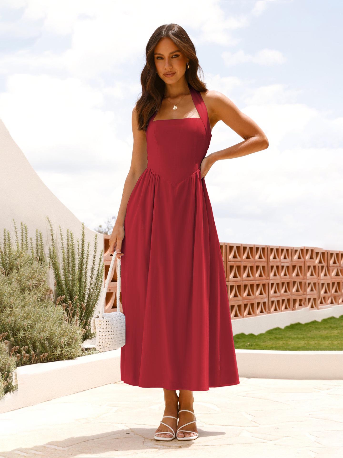 Elegant Square Neck Waist-Cinching Backless Dress - Women s Solid Color, 2025 New Style Small красный
Elegant Square Neck Waist-Cinching Backless Dress - Women s Solid Color, 2025 New Style Small красный
