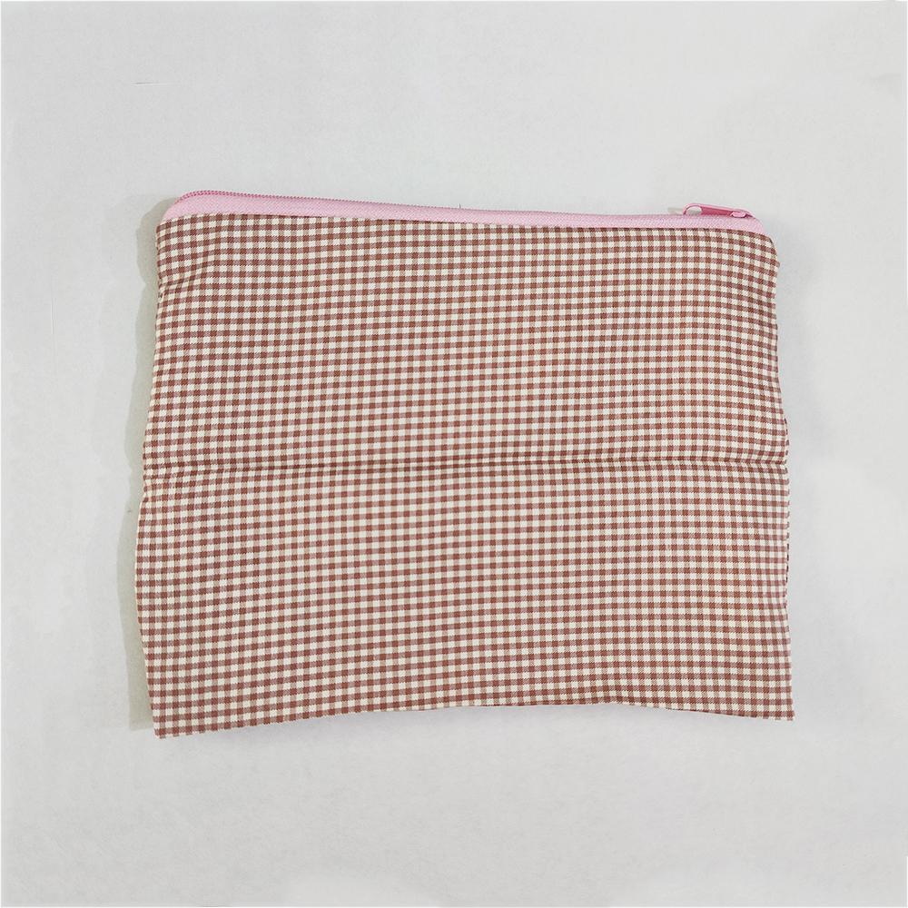 New Women Plaid Makeup Bag Large Capacity Cotton Zipper Pouch Purse Travel Clutch Makeup Bag Cosmetic Zipper Necessarie Feminina рожевий
New Women Plaid Makeup Bag Large Capacity Cotton Zipper Pouch Purse Travel Clutch Makeup Bag Cosmetic Zipper Necessarie Feminina рожевий