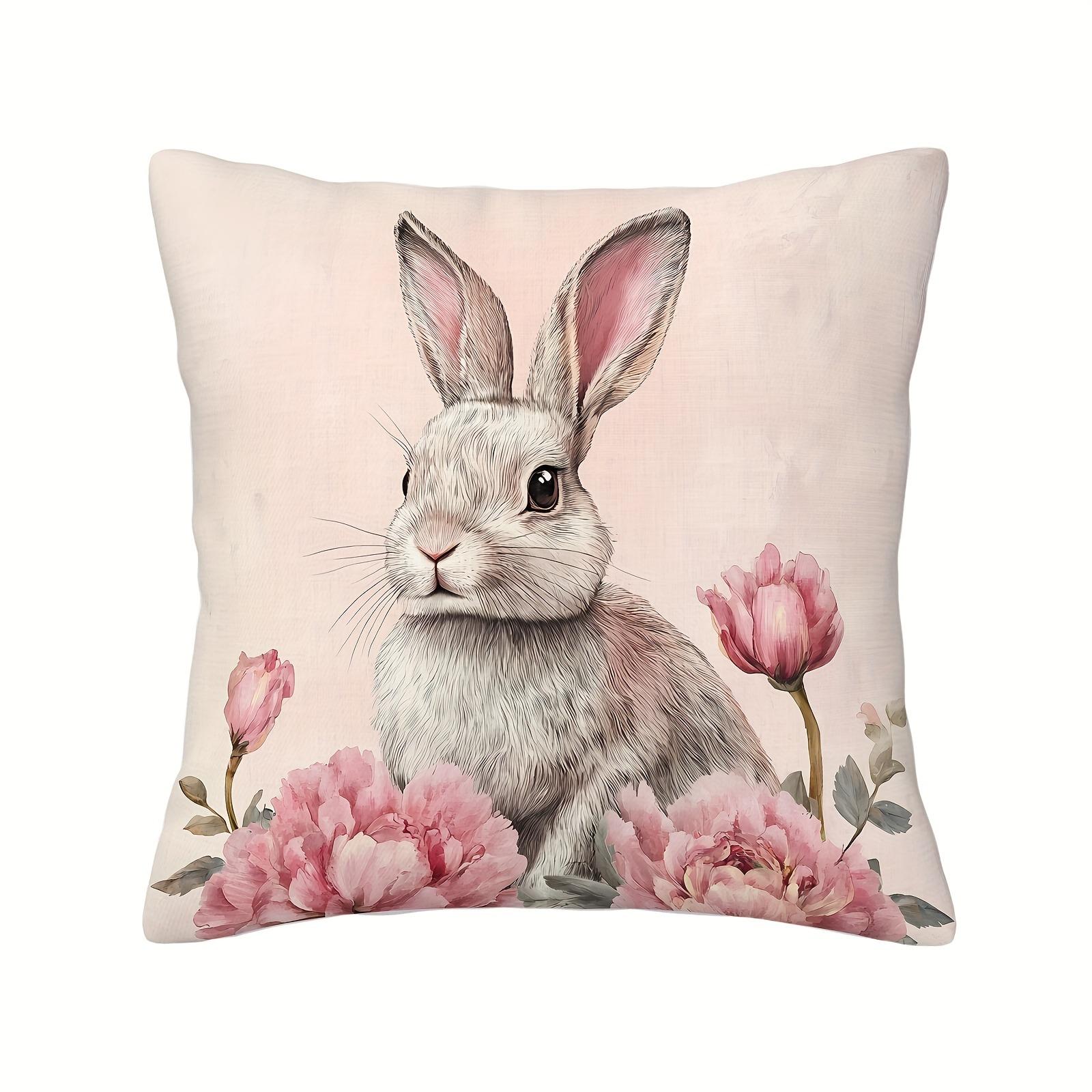 Easter foundation cute rabbit with pink peony theme pillow cover sofa, cushion cover 40x40cm/16x16inch
Easter foundation cute rabbit with pink peony theme pillow cover sofa, cushion cover 40x40cm/16x16inch