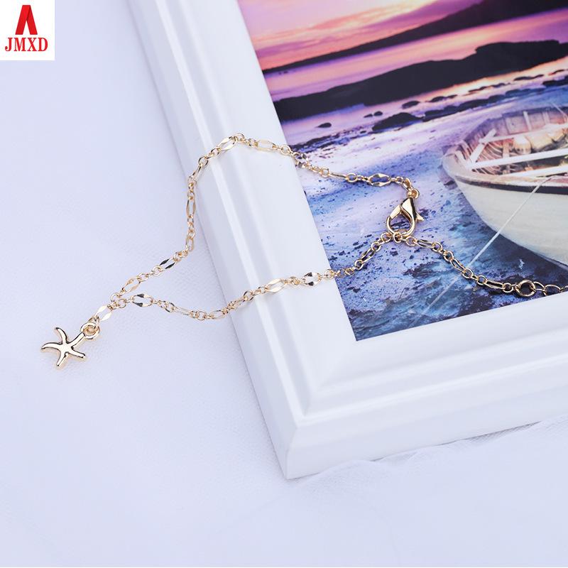 JMXD-Простой пляжный ножной браслет с кисточкой ручной работы, браслет с пятиконечной звездой, морская звезда, простые аксессуары для ножного браслета
JMXD-Простой пляжный ножной браслет с кисточкой ручной работы, браслет с пятиконечной звездой, морская звезда, простые аксессуары для ножного браслета