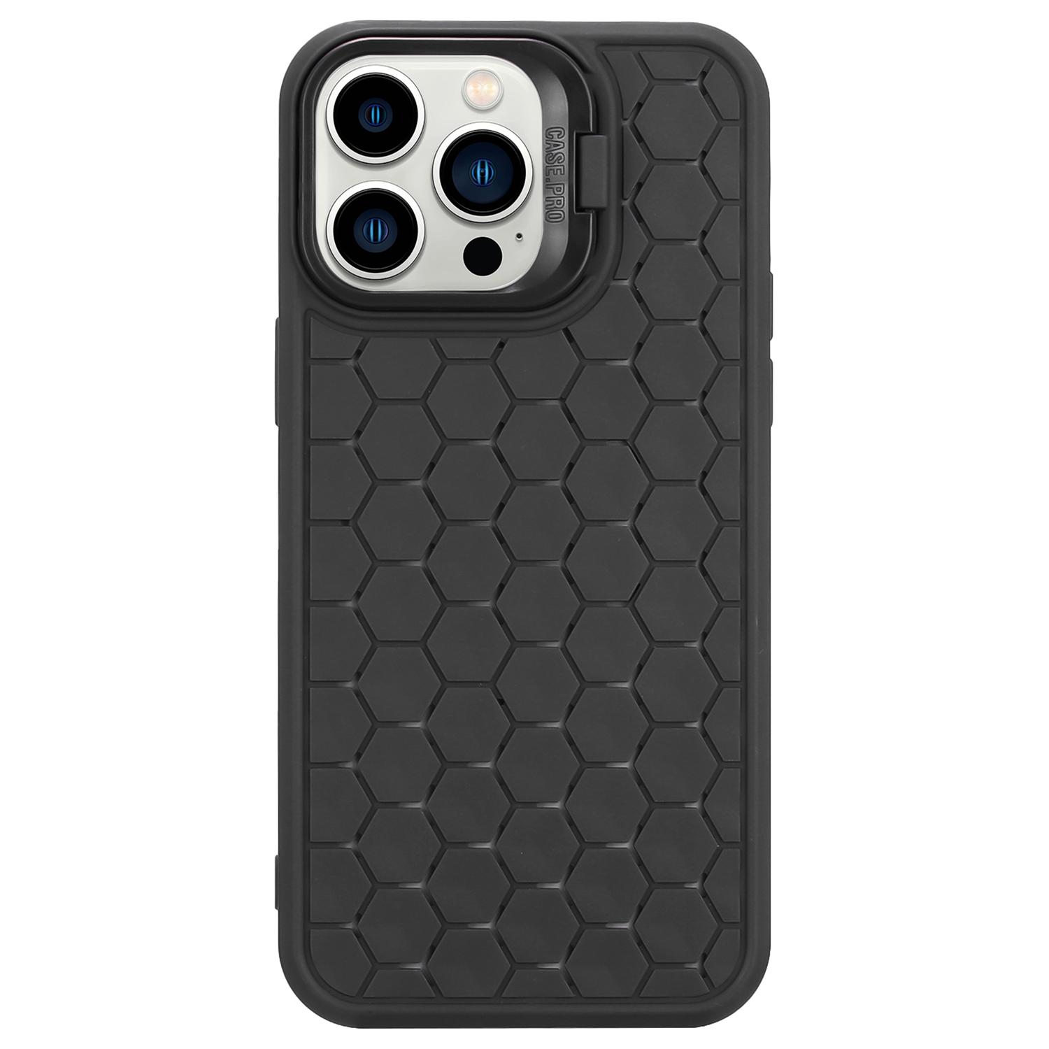 For iPhone 13 Pro Max TPU Case Heat Dissipation Anti-Fall Protective Phone Cover with Kickstand Black
For iPhone 13 Pro Max TPU Case Heat Dissipation Anti-Fall Protective Phone Cover with Kickstand Black