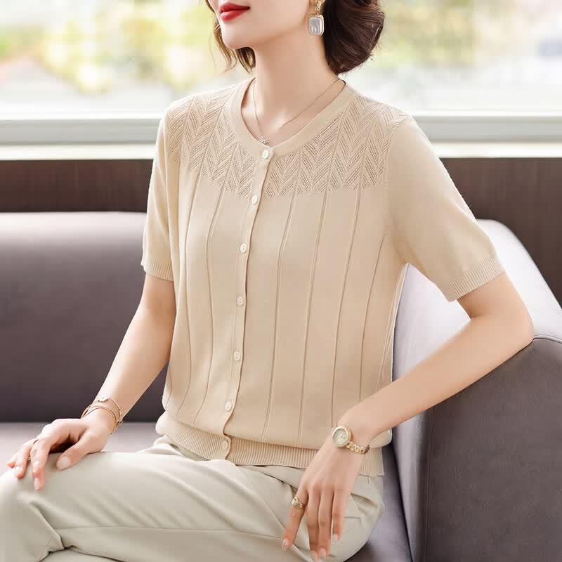 Elegant Lyocell Knit T-Shirt XL
Elegant Lyocell Knit T-Shirt XL