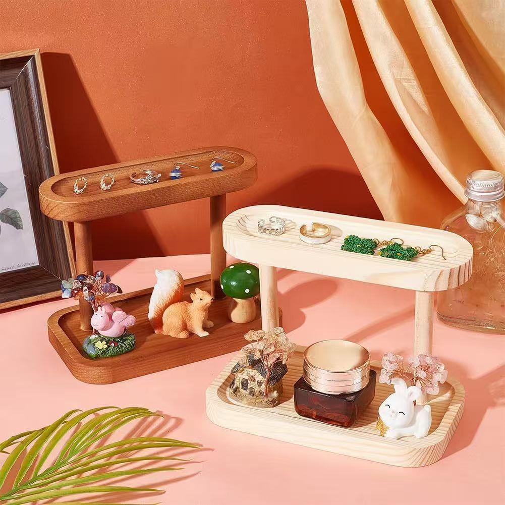 Wooden Desktop Organizer: Jewelry, Necklace, Perfume, Key Rack for Hallway Storage
Wooden Desktop Organizer: Jewelry, Necklace, Perfume, Key Rack for Hallway Storage