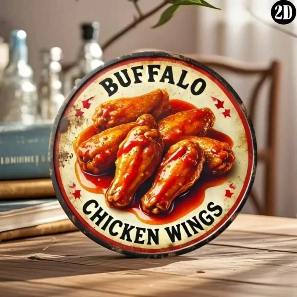Vintage Chicken Wings Metal Tin Sign Bar Restaurant Cafe Decor 20x20 різнокольоровий
Vintage Chicken Wings Metal Tin Sign Bar Restaurant Cafe Decor 20x20 різнокольоровий