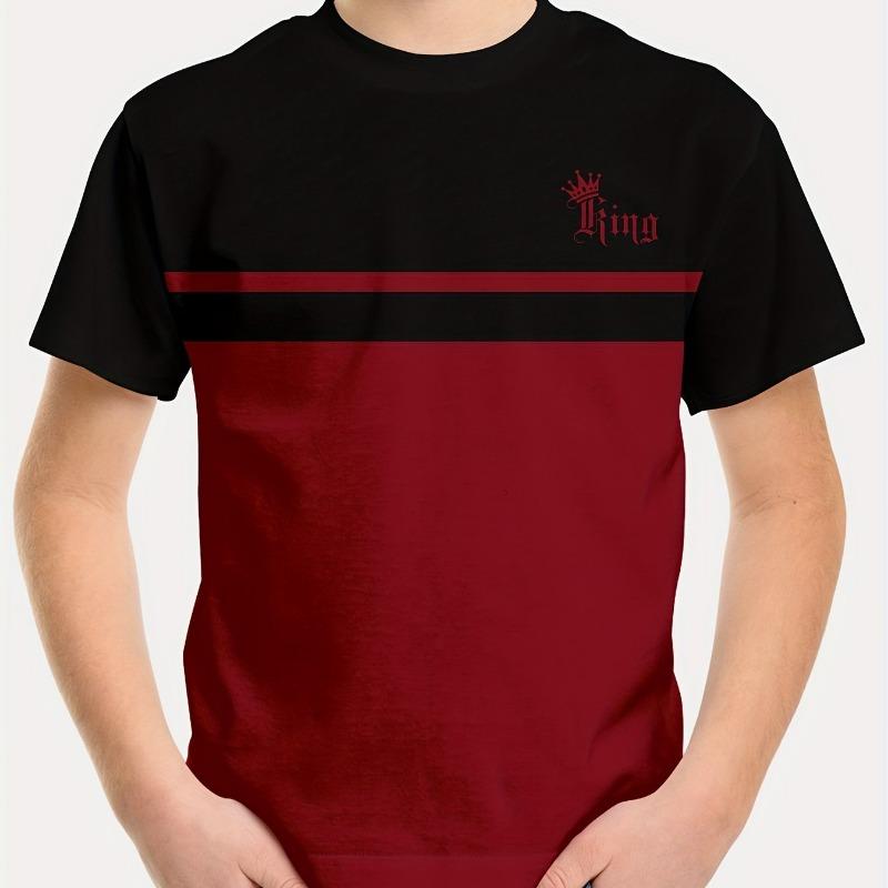 Kids Clothes Boys Tshirt Short Sleeve Simple Letter Stripes Graphic T Shirts Children Summer Clothes Casual Streetwear Boys Tops 160CM
Kids Clothes Boys Tshirt Short Sleeve Simple Letter Stripes Graphic T Shirts Children Summer Clothes Casual Streetwear Boys Tops 160CM