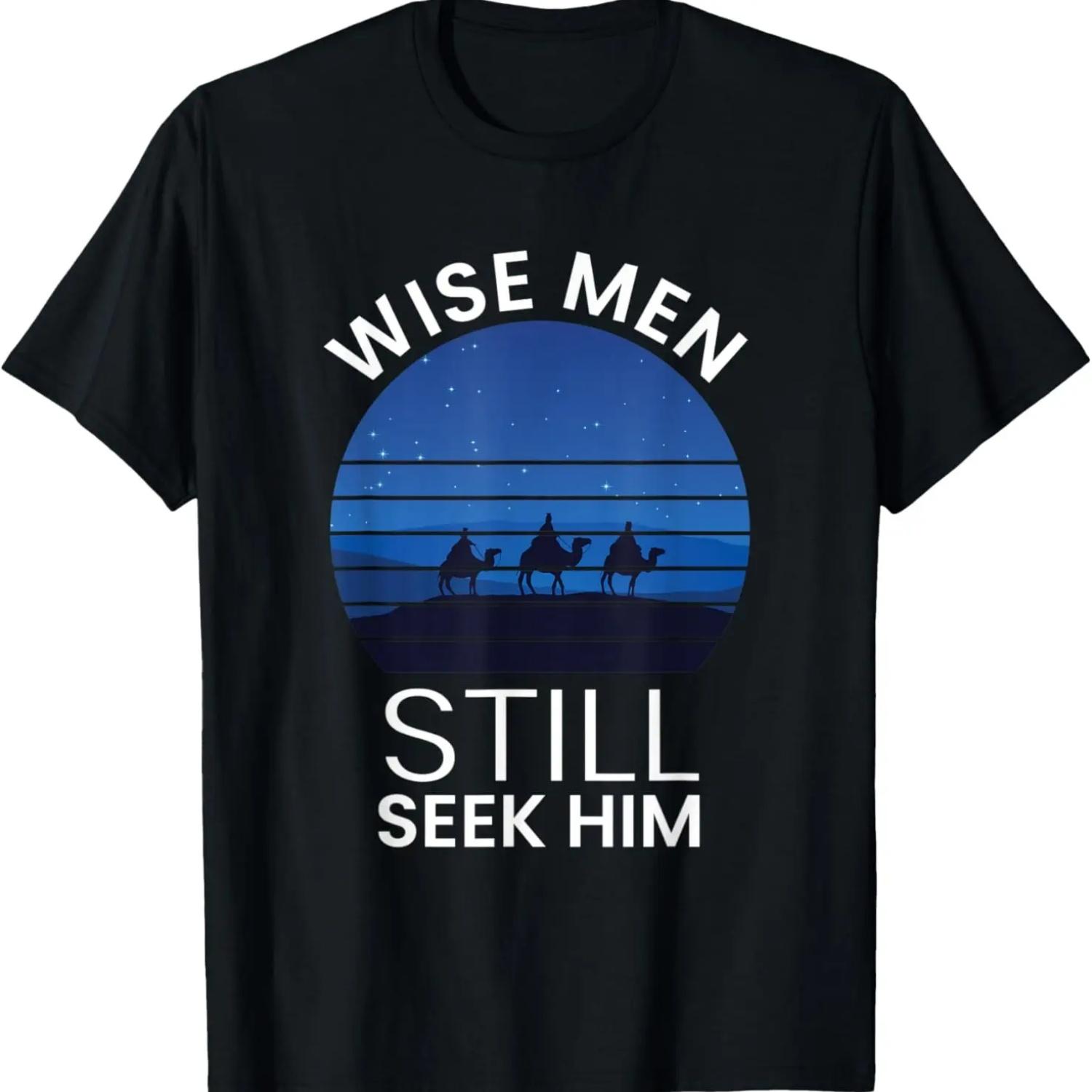 Wise Men Still Seek Him Christian Jesus T-Shirt S чёрный
Wise Men Still Seek Him Christian Jesus T-Shirt S чёрный