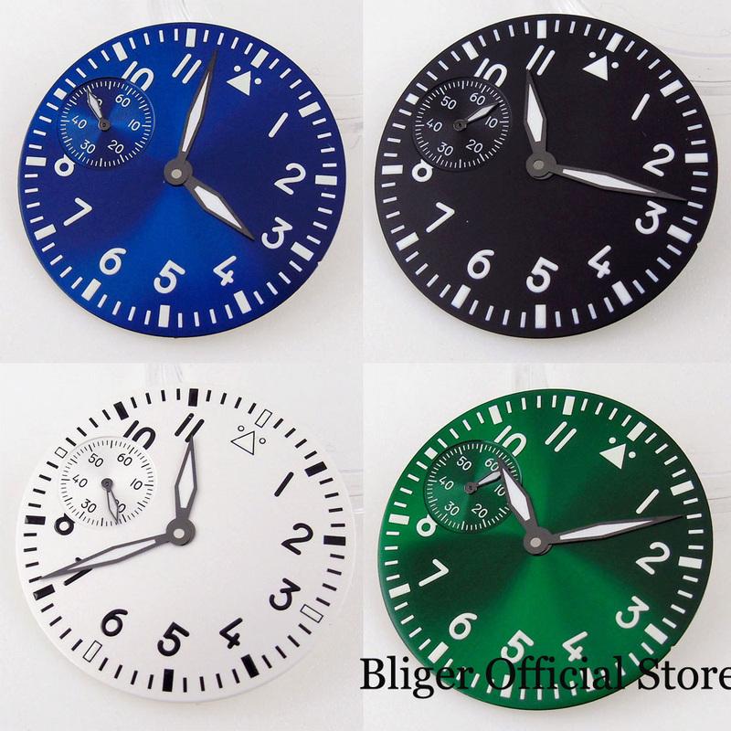 Luminous fit ETA 6497 ST 3600 Mechanical 37MM Watch Dial Sunburst Blue/Green Dial Black Edge Hand Set only hand 
Luminous fit ETA 6497 ST 3600 Mechanical 37MM Watch Dial Sunburst Blue/Green Dial Black Edge Hand Set only hand