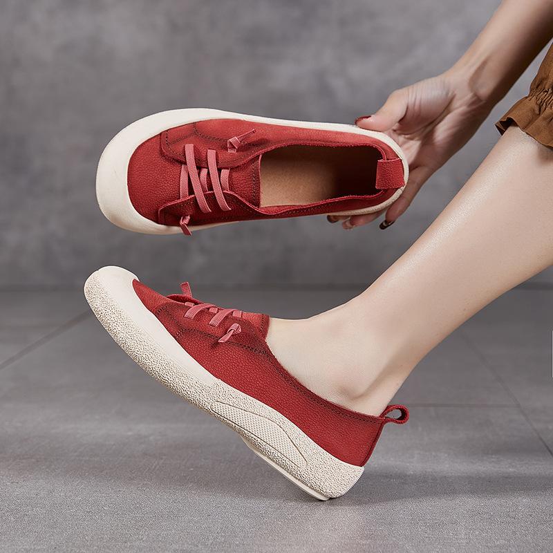 Genuine Leather Women s Single Shoes with Toe Covers Anti-slip Flat Bottom Retro Sports Casual Shoes 40 оливковий
Genuine Leather Women s Single Shoes with Toe Covers Anti-slip Flat Bottom Retro Sports Casual Shoes 40 оливковий