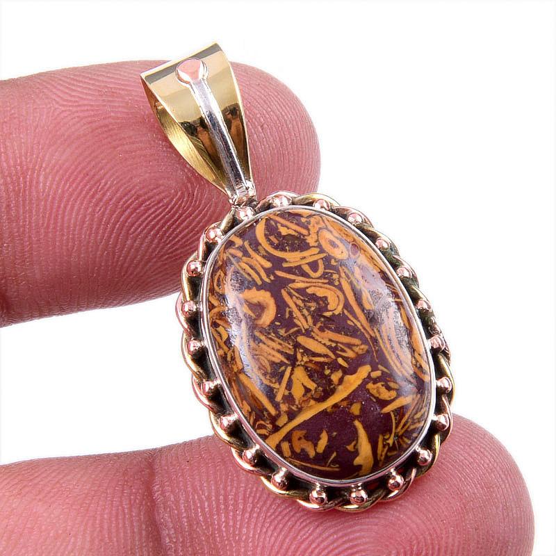 Natural Maryam Jasper 925 Solid Sterling Silver Gift TwoTone Pendant 1.50 Q3h17
Natural Maryam Jasper 925 Solid Sterling Silver Gift TwoTone Pendant 1.50 Q3h17