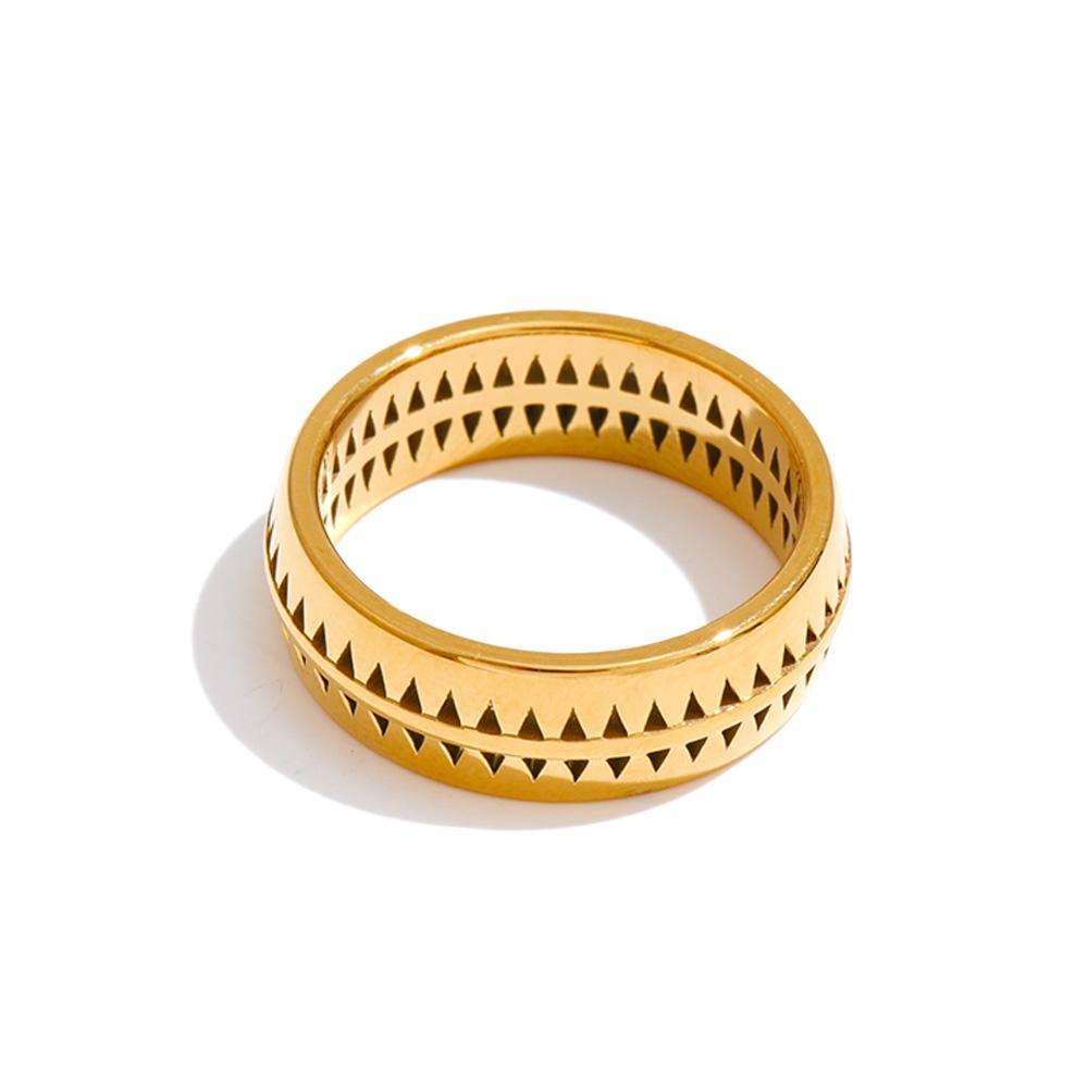 Yhpup Size 678 Stylish Unique Design Stainless Steel Hollow Triangular Golden Ring Tarnish Resistant Metal Popular Jewelry New 6
Yhpup Size 678 Stylish Unique Design Stainless Steel Hollow Triangular Golden Ring Tarnish Resistant Metal Popular Jewelry New 6