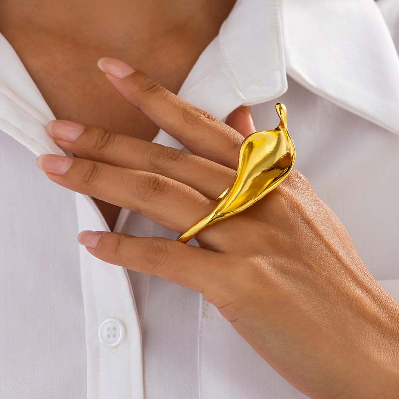 Exaggerated Metal Leaf Shaped Rings For Men Women Vintage Punk Gold Color Large Irregular Water Drop Ring 2026 Zircon Gifts золотий
Exaggerated Metal Leaf Shaped Rings For Men Women Vintage Punk Gold Color Large Irregular Water Drop Ring 2026 Zircon Gifts золотий