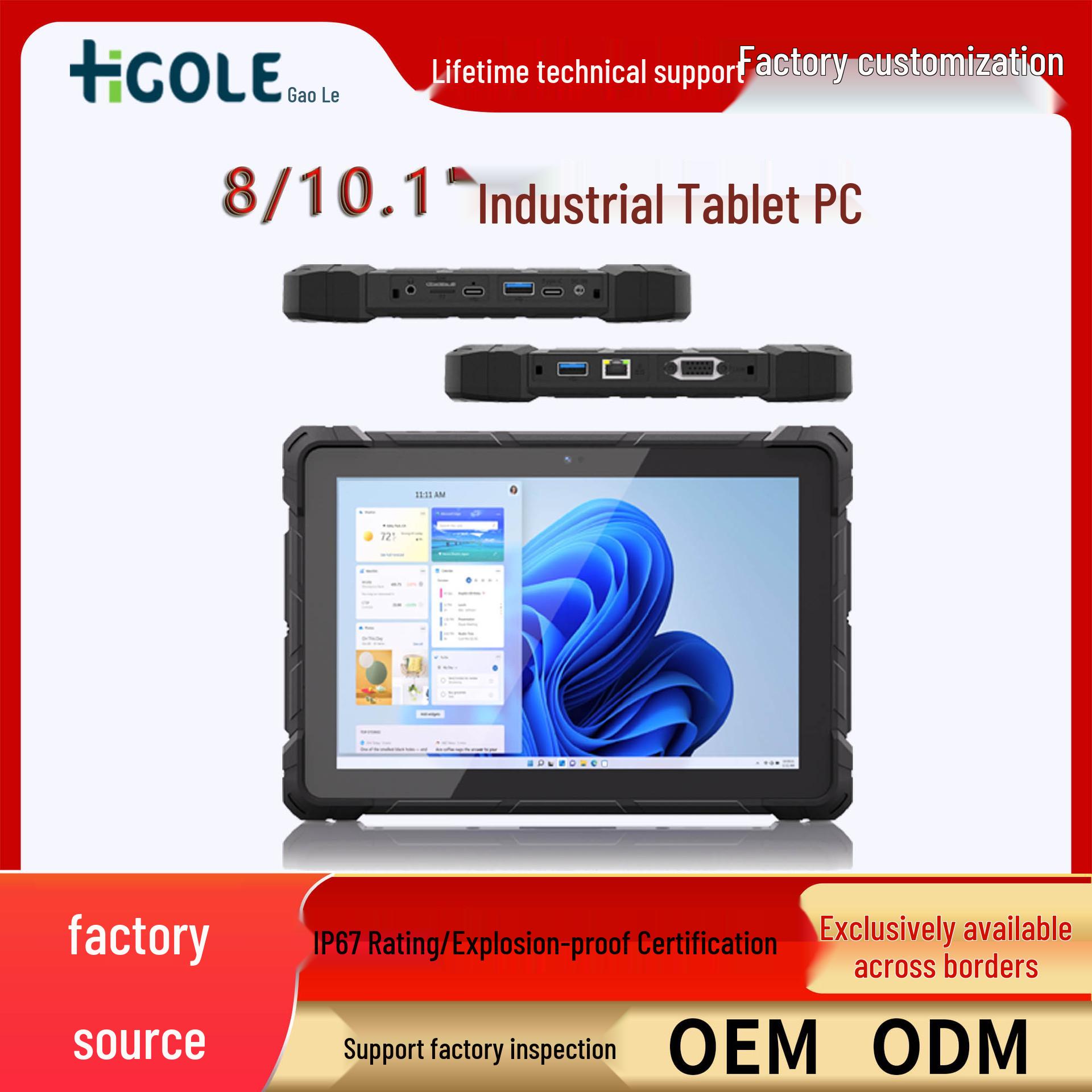 10 Rugged Tri-proof Outdoor Tablet PC, IP67, Windows 11 Smart Handheld Terminal 10.1 inch
10 Rugged Tri-proof Outdoor Tablet PC, IP67, Windows 11 Smart Handheld Terminal 10.1 inch