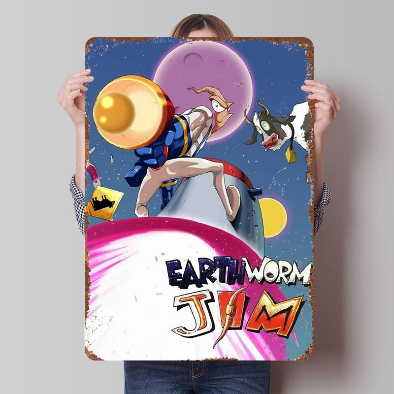 Earthworm Jim Game Art Metal Poster Customized Wall Art Retro Vintage Tinplate Signs for Bedroom Decoration Room Home Decor Men 7.9x11.8In(20x30cm)
Earthworm Jim Game Art Metal Poster Customized Wall Art Retro Vintage Tinplate Signs for Bedroom Decoration Room Home Decor Men 7.9x11.8In(20x30cm)