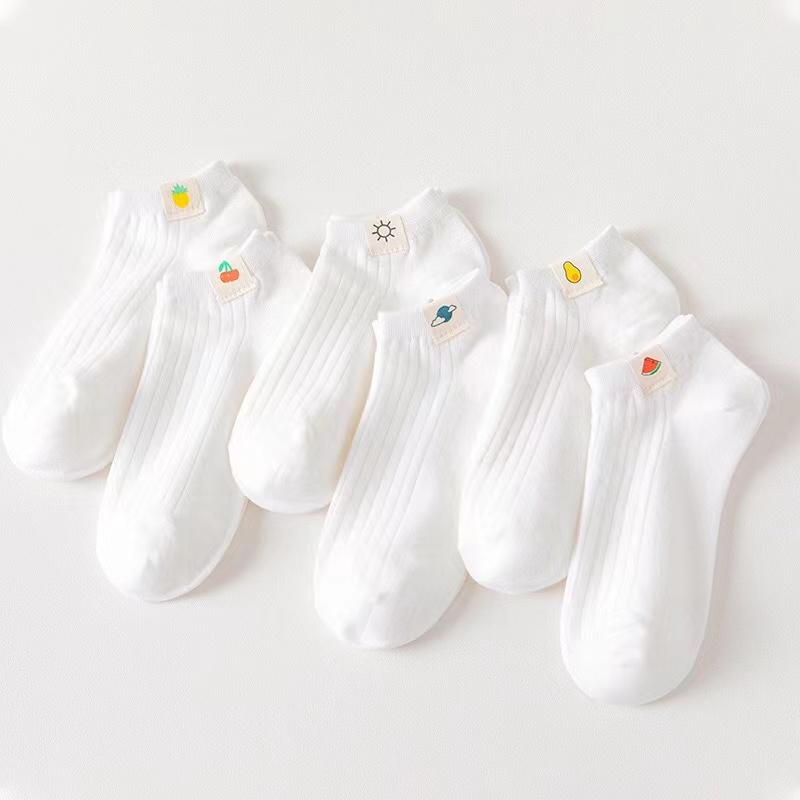 6 Pairs of Women s Spring and Summer Four-seasons White Simple Solid Color Cartoon Cat Fashionable Sweet Cute Comfortable Socks one size білий
6 Pairs of Women s Spring and Summer Four-seasons White Simple Solid Color Cartoon Cat Fashionable Sweet Cute Comfortable Socks one size білий