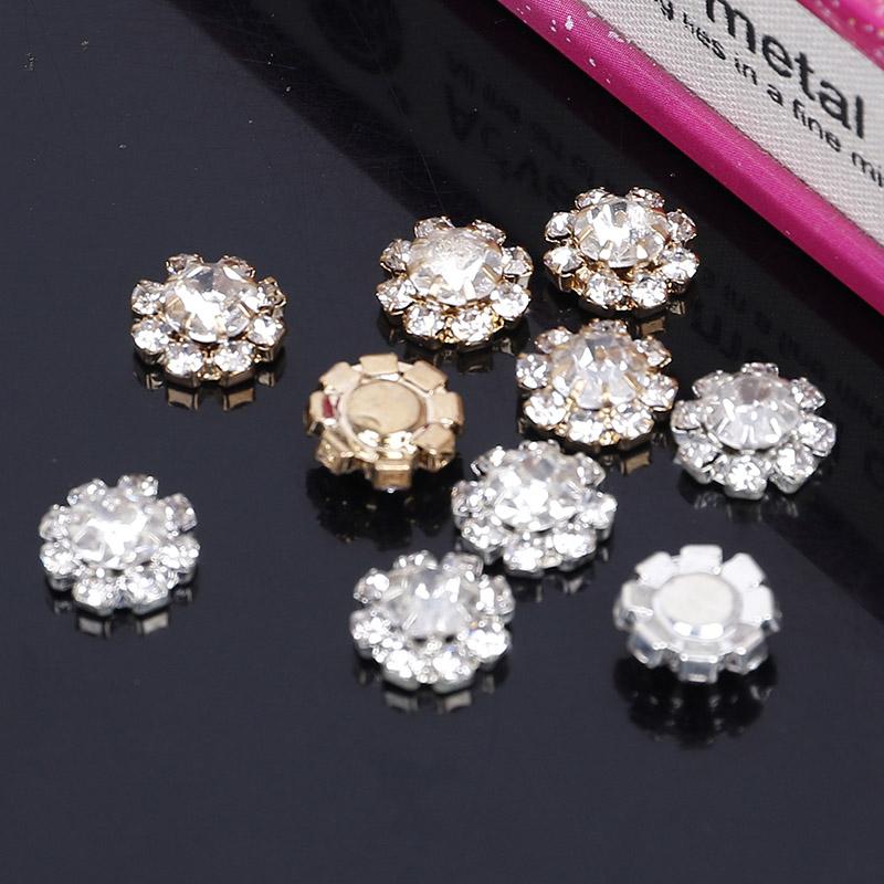 Engood 100Pcs DIY Round Metal Rhinestone Small Button for Wedding Sewing Trim Embellishments Craft Buckles Headband ZJ108-HZ166 10mm
Engood 100Pcs DIY Round Metal Rhinestone Small Button for Wedding Sewing Trim Embellishments Craft Buckles Headband ZJ108-HZ166 10mm