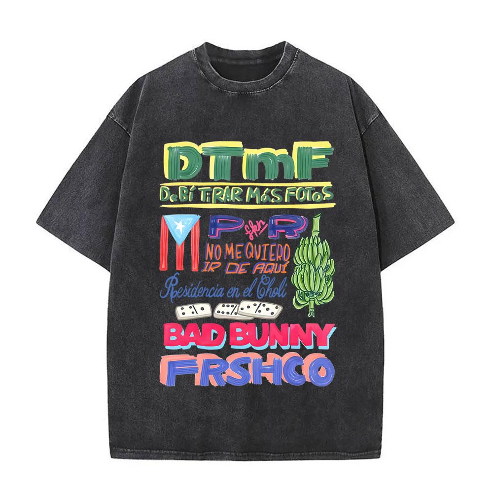 Washed Vintage Bad Bunny Tshirt Un Verano Sin Ti Tshirts Debi Tirar Mas Fotos DTMF T Shirts Men Hip Hop Oversized Tee Shirt S
Washed Vintage Bad Bunny Tshirt Un Verano Sin Ti Tshirts Debi Tirar Mas Fotos DTMF T Shirts Men Hip Hop Oversized Tee Shirt S