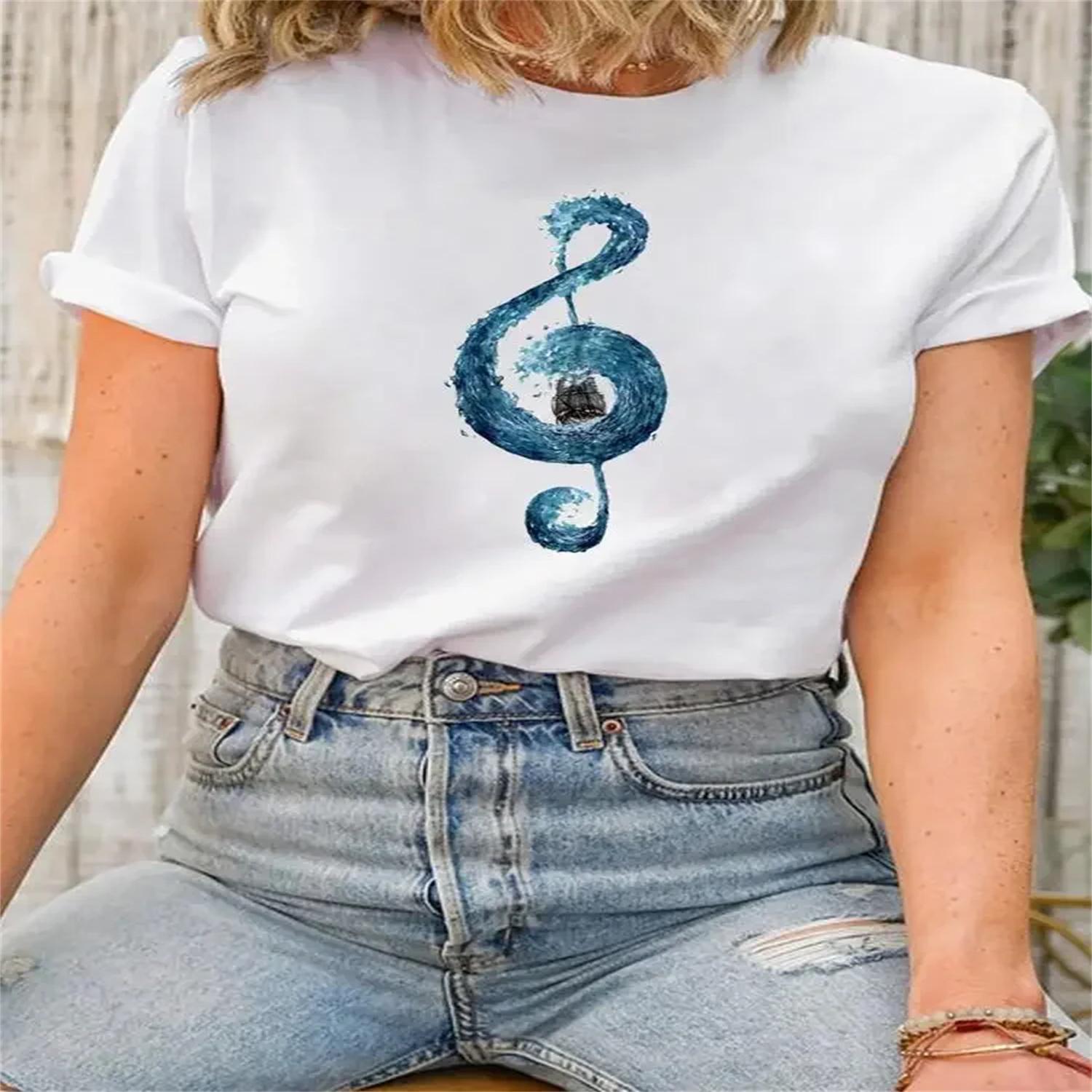 Short Sleeve Lady Female Shirt Tee Fashion Clothes Music Love Trend Women Print Spring Summer Graphic T-shirt XXXXXL білий
Short Sleeve Lady Female Shirt Tee Fashion Clothes Music Love Trend Women Print Spring Summer Graphic T-shirt XXXXXL білий