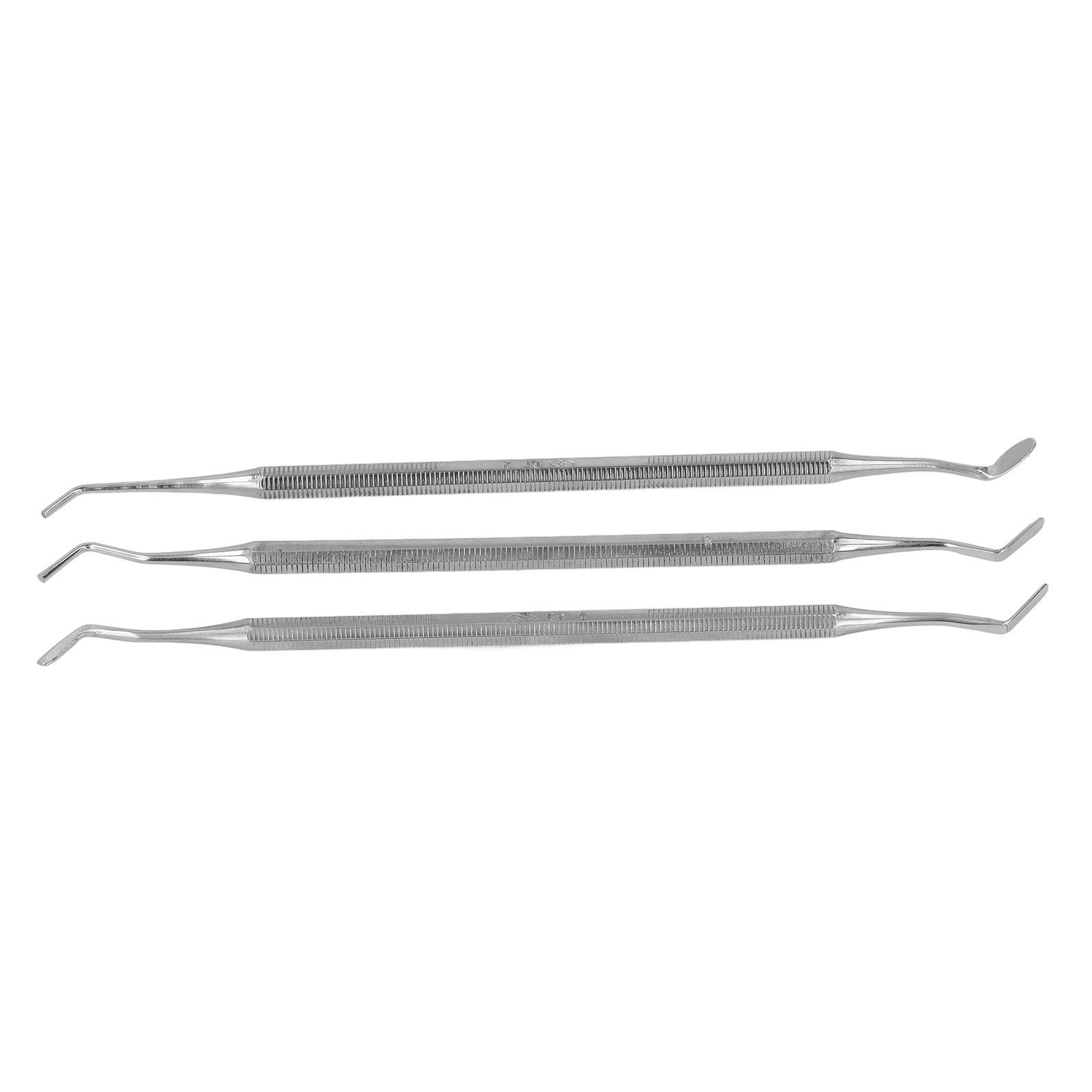 3 Pcs Dental Tools Rust Resistant Stainless Steel Tooth Filling Set Dental Scraper Tooth Tartar
3 Pcs Dental Tools Rust Resistant Stainless Steel Tooth Filling Set Dental Scraper Tooth Tartar