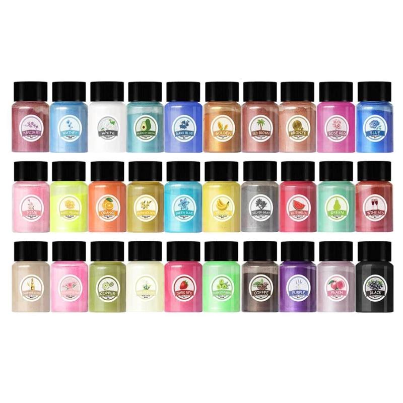 30Pcs Pearlescent Powder Coloring Set Resin Pigment Powder Craft Pigments Colorful Resin Fillers Epoxy Coloring Dye 1
30Pcs Pearlescent Powder Coloring Set Resin Pigment Powder Craft Pigments Colorful Resin Fillers Epoxy Coloring Dye 1