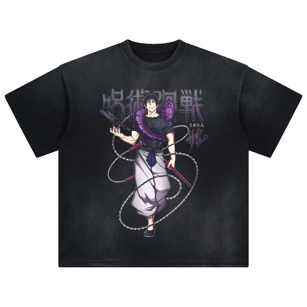 Fushiguro Toji T Shirt Washed Oversized Y2k Jujutsu Kaisen Manga Streetwear Hip Hop Cotton Short Sleeve Clothing Casual Loose Female Male Clothing M
Fushiguro Toji T Shirt Washed Oversized Y2k Jujutsu Kaisen Manga Streetwear Hip Hop Cotton Short Sleeve Clothing Casual Loose Female Male Clothing M