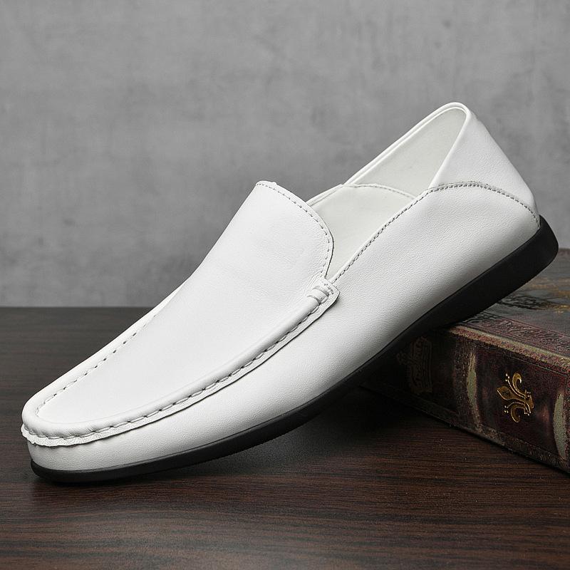 Spring new loafers men s rubber soft sole one-pedal foot cover Doudou shoes cowhide men s driving casual shoes 36 чорний
Spring new loafers men s rubber soft sole one-pedal foot cover Doudou shoes cowhide men s driving casual shoes 36 чорний