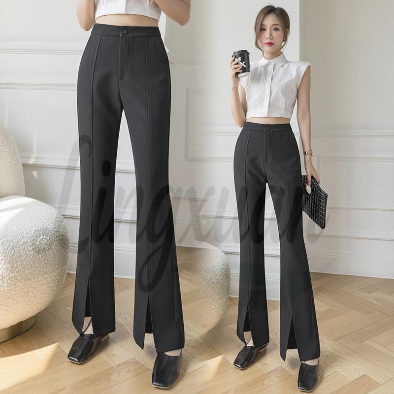 Women s High-Waisted Micro-Flare Suit Pants - Korean Slimming Style with Slit Drape for Spring/Summer 2026. XL чорний
Women s High-Waisted Micro-Flare Suit Pants - Korean Slimming Style with Slit Drape for Spring/Summer 2026. XL чорний