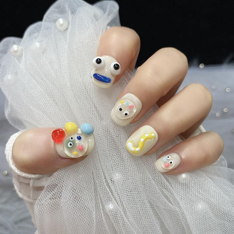 Nail High Grade Patch Eyes Quirky Personality Short Square Round Cartoon Cute XS
Nail High Grade Patch Eyes Quirky Personality Short Square Round Cartoon Cute XS