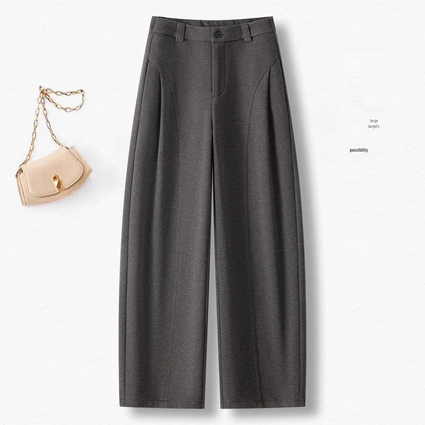 Woolen High-Waisted Wide-Leg Pants for Women - Autumn/Winter 2025, Casual Loose Fit, Thickened Drape. 29/XL 115-125 lbs
Woolen High-Waisted Wide-Leg Pants for Women - Autumn/Winter 2025, Casual Loose Fit, Thickened Drape. 29/XL 115-125 lbs