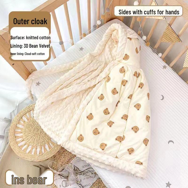 Windproof Hooded Baby Cape Cloak: Thickened Shawl for Autumn & Winter One Size
Windproof Hooded Baby Cape Cloak: Thickened Shawl for Autumn & Winter One Size