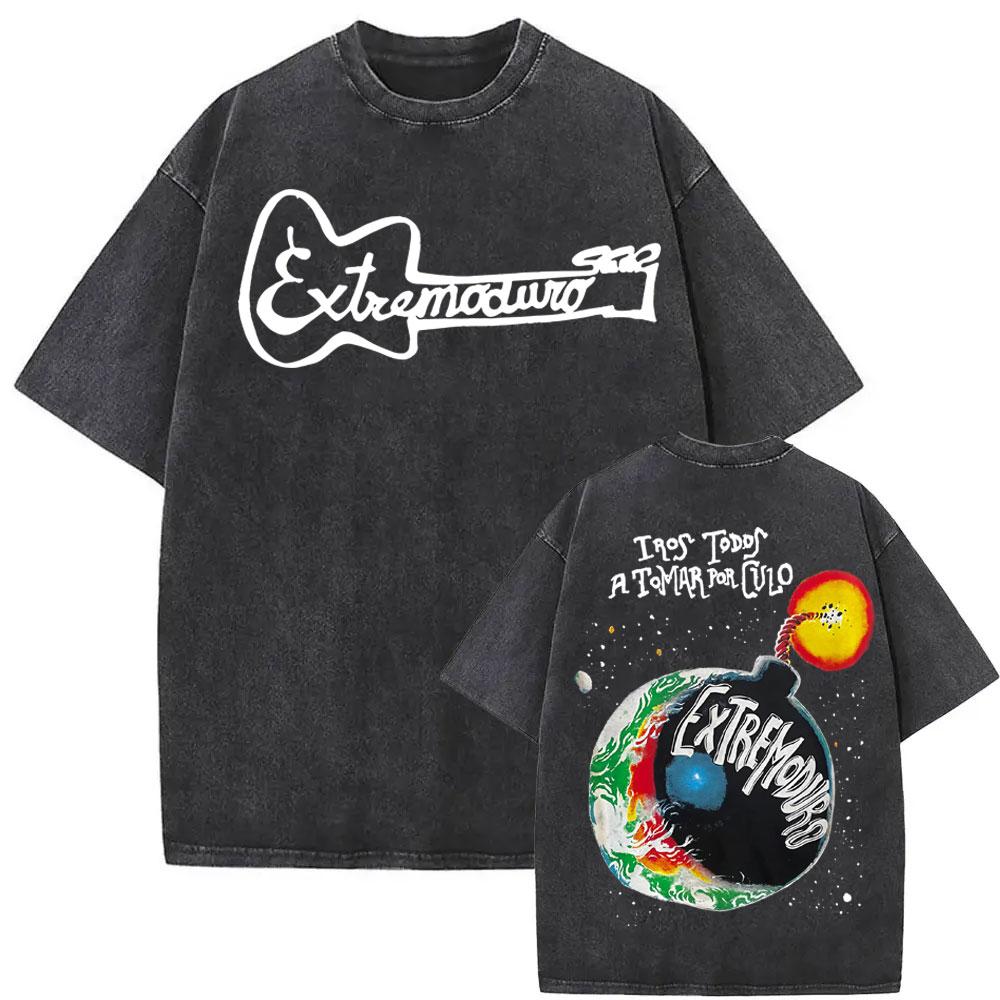 Rock Band EXTREMODURO Tour 2026 Vintage Washed Tshirt Men Women Fashion Hip Hop Street T Shirts Summer Loose Oversized T Shirt 4XL
Rock Band EXTREMODURO Tour 2026 Vintage Washed Tshirt Men Women Fashion Hip Hop Street T Shirts Summer Loose Oversized T Shirt 4XL