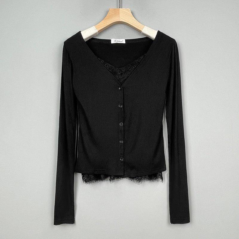 Korean Style Thin Cardigan & Lace Trim Camisole Set One Size чорний
Korean Style Thin Cardigan & Lace Trim Camisole Set One Size чорний