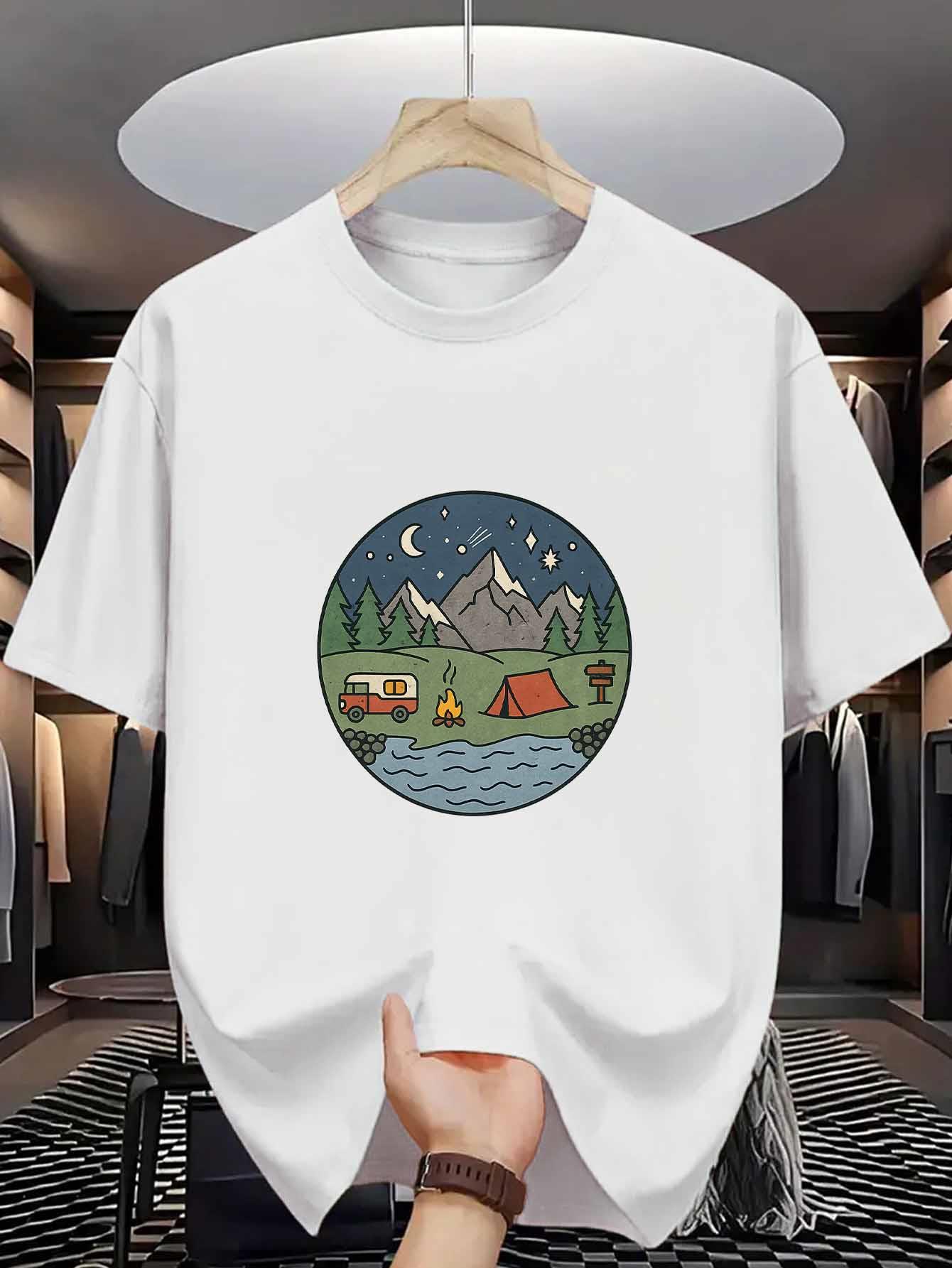 Camping Adventure Casual Tshirt Mens and Womens Luxury Brand Tops M
Camping Adventure Casual Tshirt Mens and Womens Luxury Brand Tops M